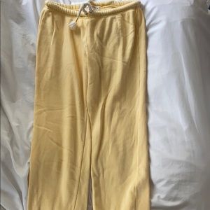 Yellow joggers